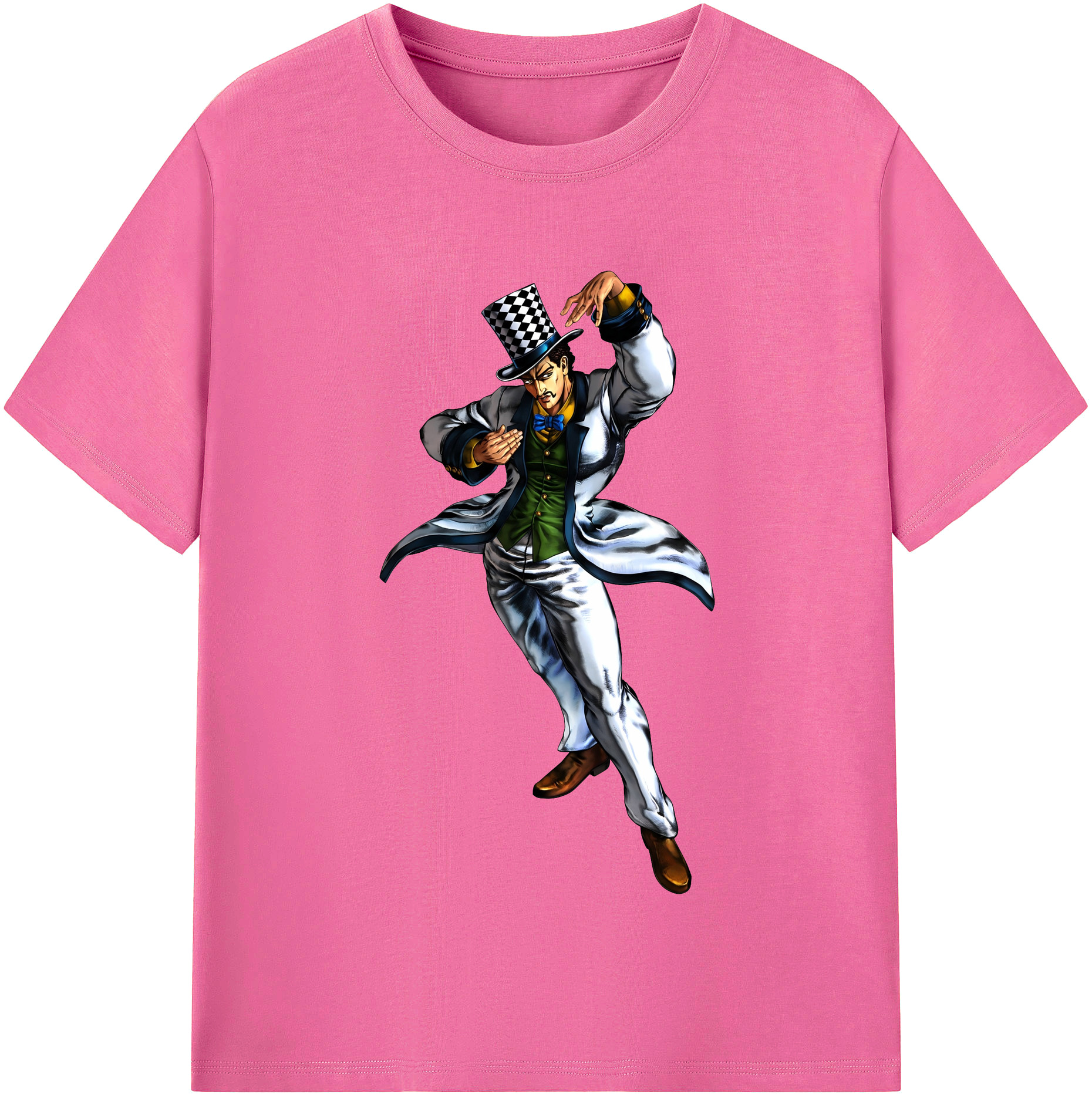 （画像用） ジョジョの奇妙な冒険 ウィル?アントニオ?ツェペリ JoJo's Bizarre Adventure Will Anthonio Zeppeli レディースカジュアルプリントTシャツ（綿100％）